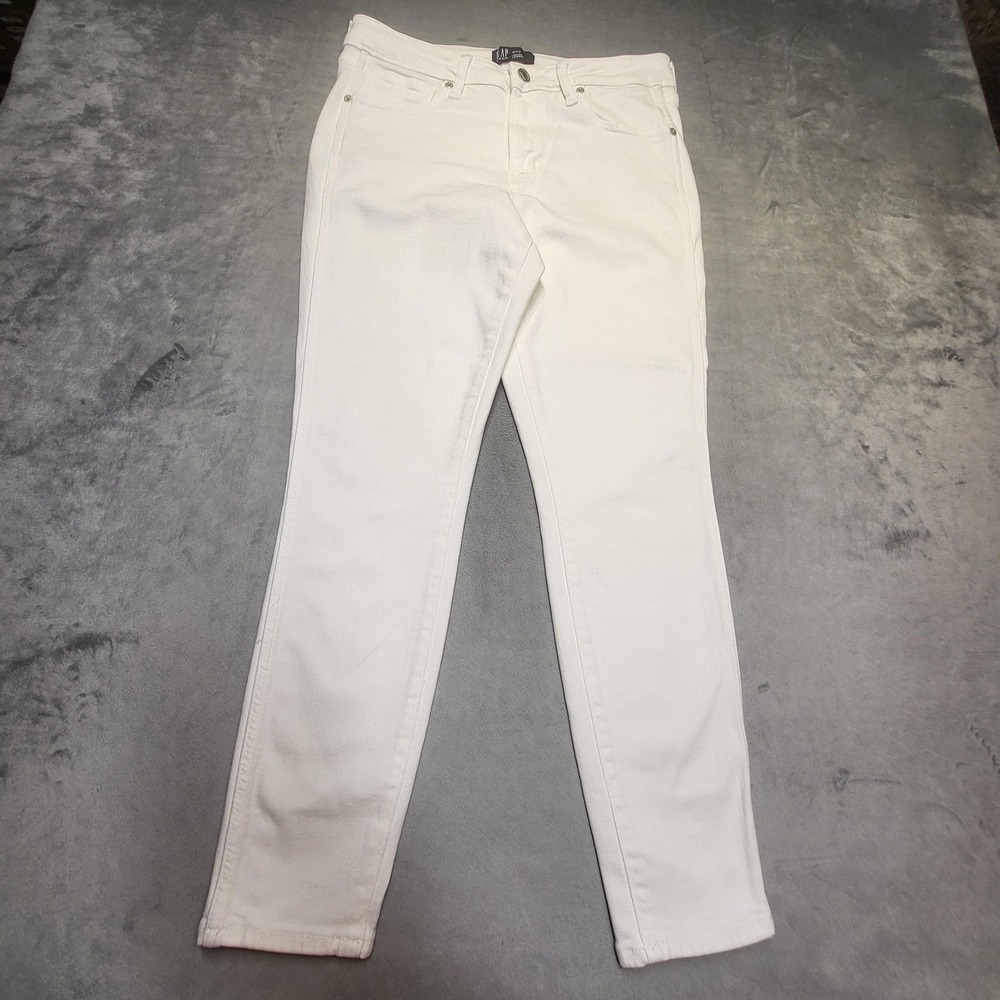 Gap Jeans Womens 12 White Universal Jegging Slim Stretch 5-Pocket